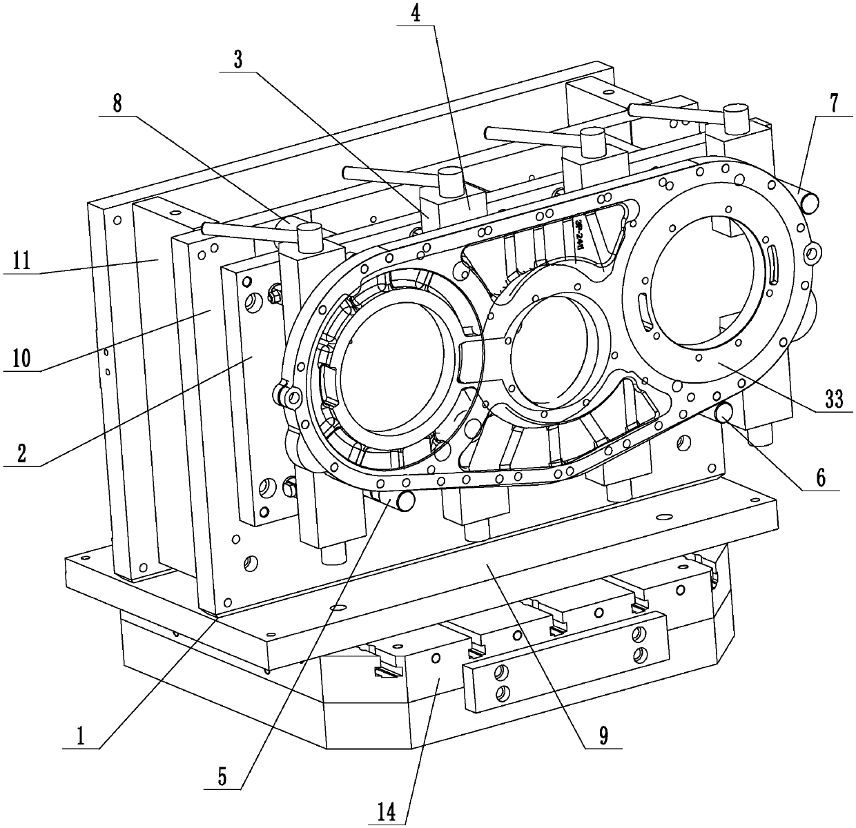 Magnetic press mounting positioning tool and using method thereof