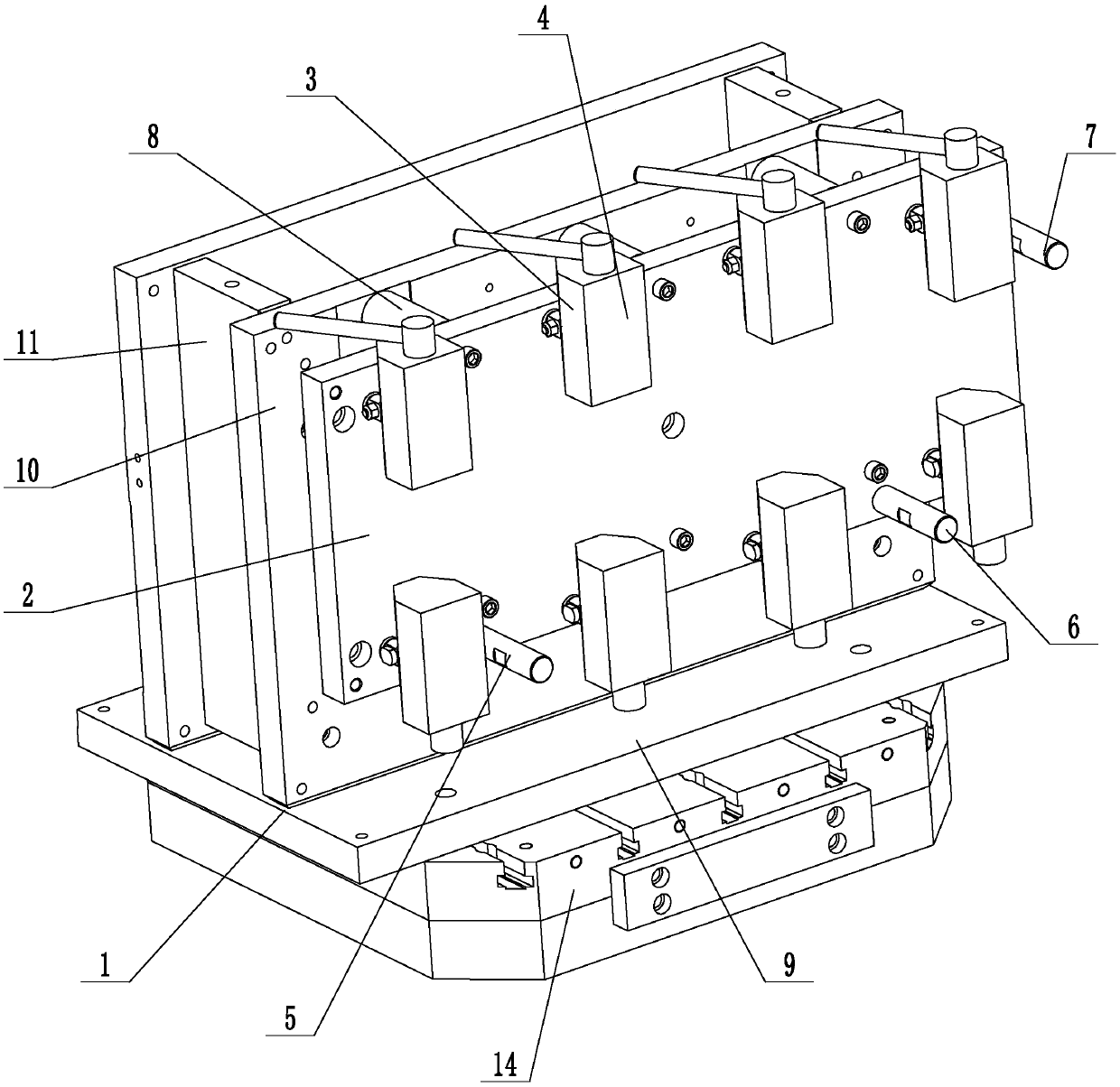 Magnetic press mounting positioning tool and using method thereof