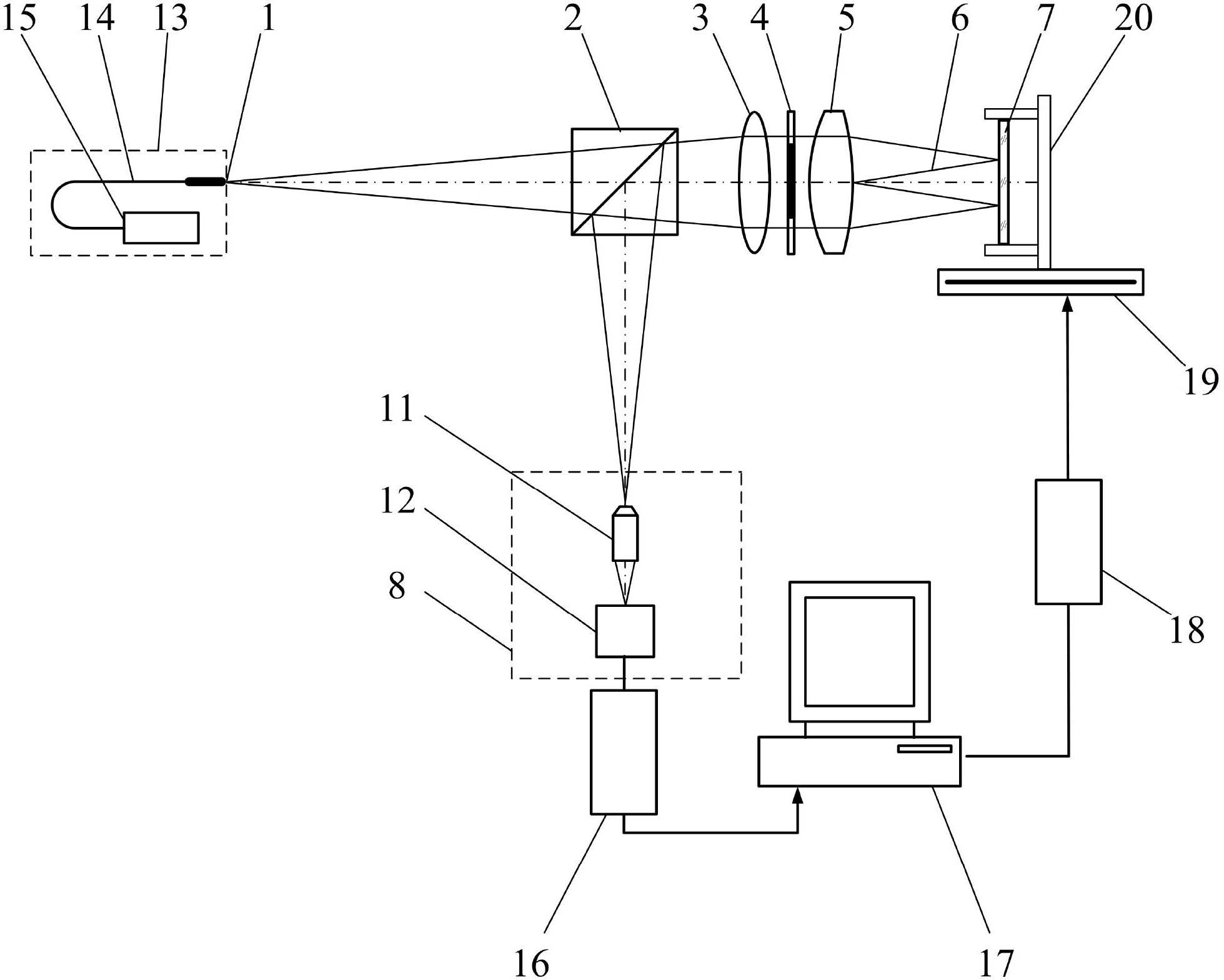 Method for measuring center thickness of reflective confocal lens