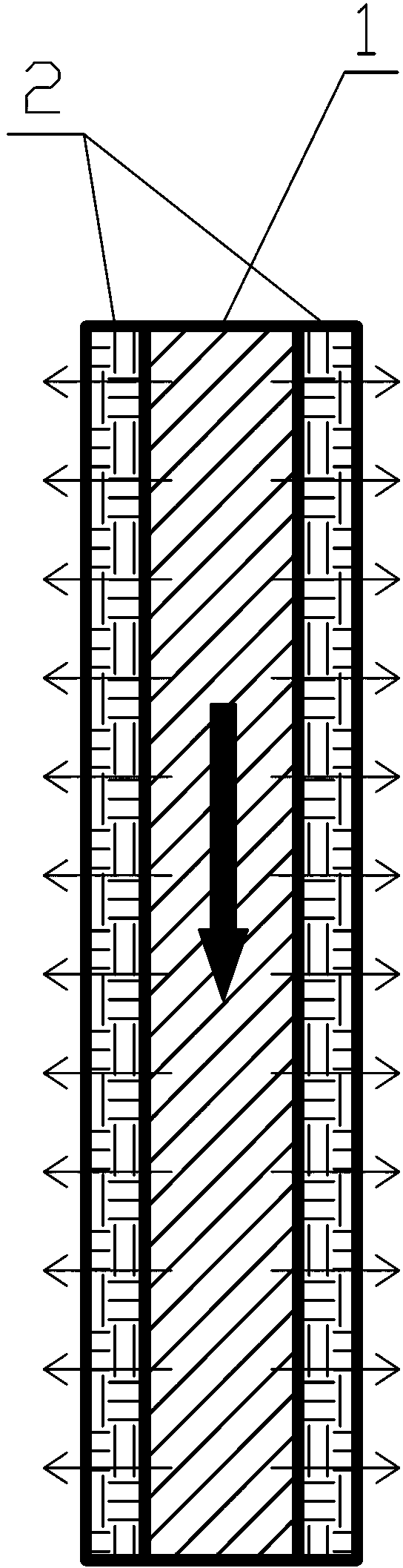 Dust-collecting pole plate of wet water-film electrostatic precipitator