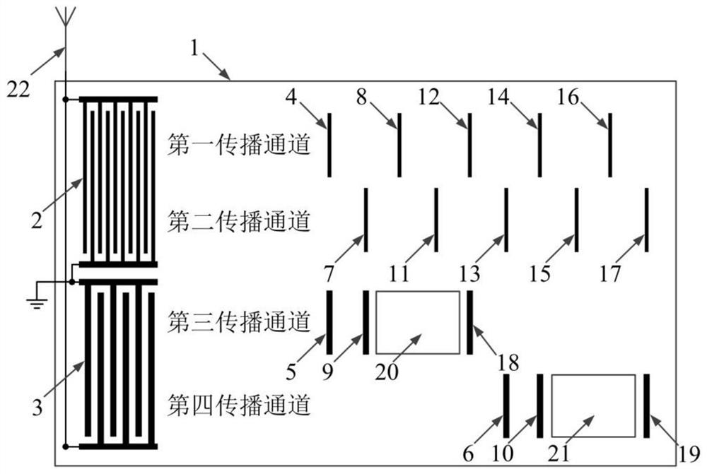 Surface acoustic wave device and method with integrated function of radio frequency identification and wireless sensing