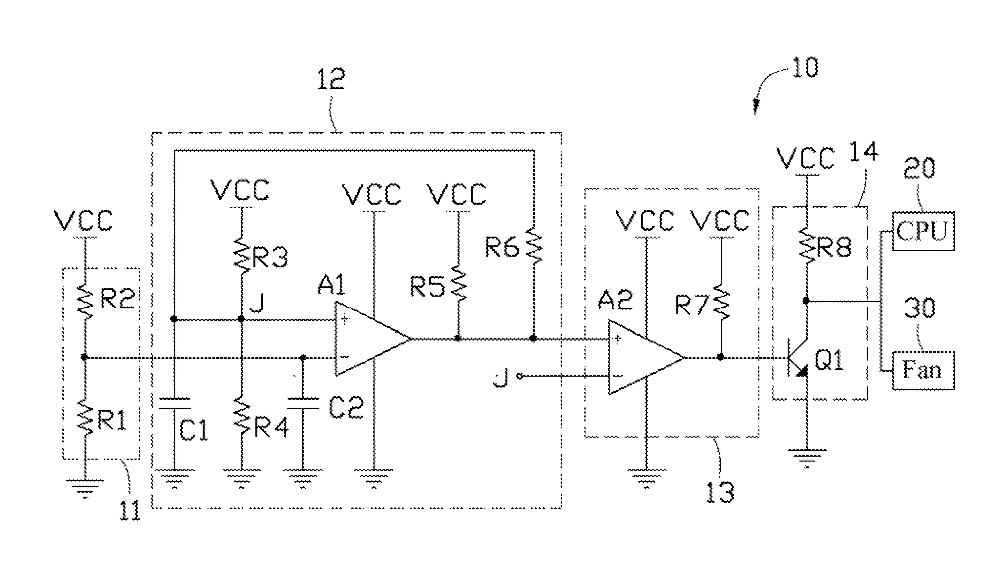 Thermal protection circuit and electronic device