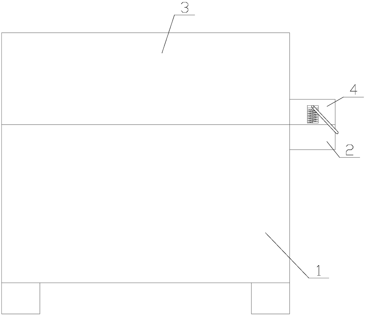 Placing box convenient for placing syringe