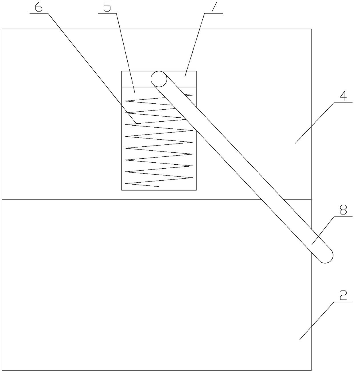 Placing box convenient for placing syringe