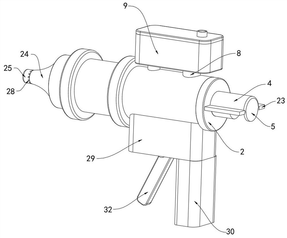 Liquid diet feeding device for anti-infection critical nursing