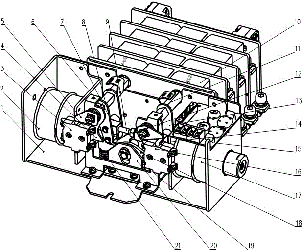 A high-speed transfer switching device