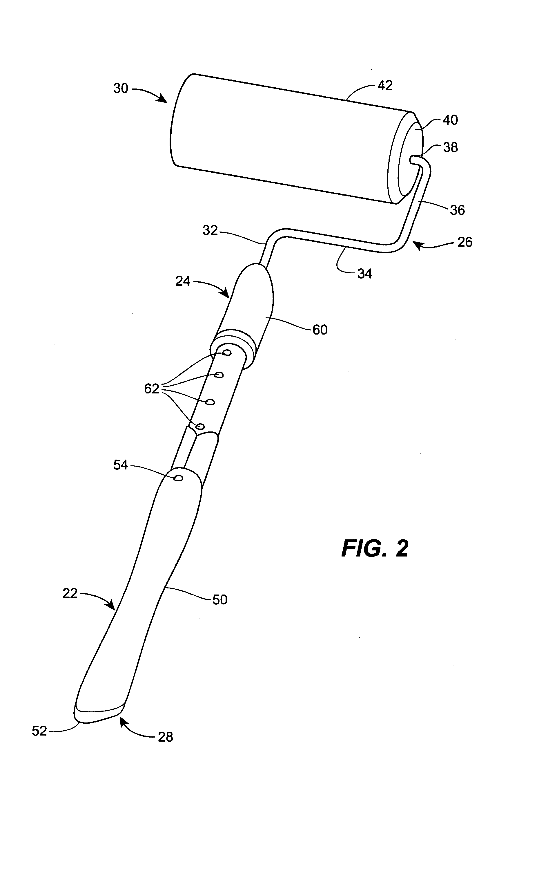 Paint roller with extendable handle