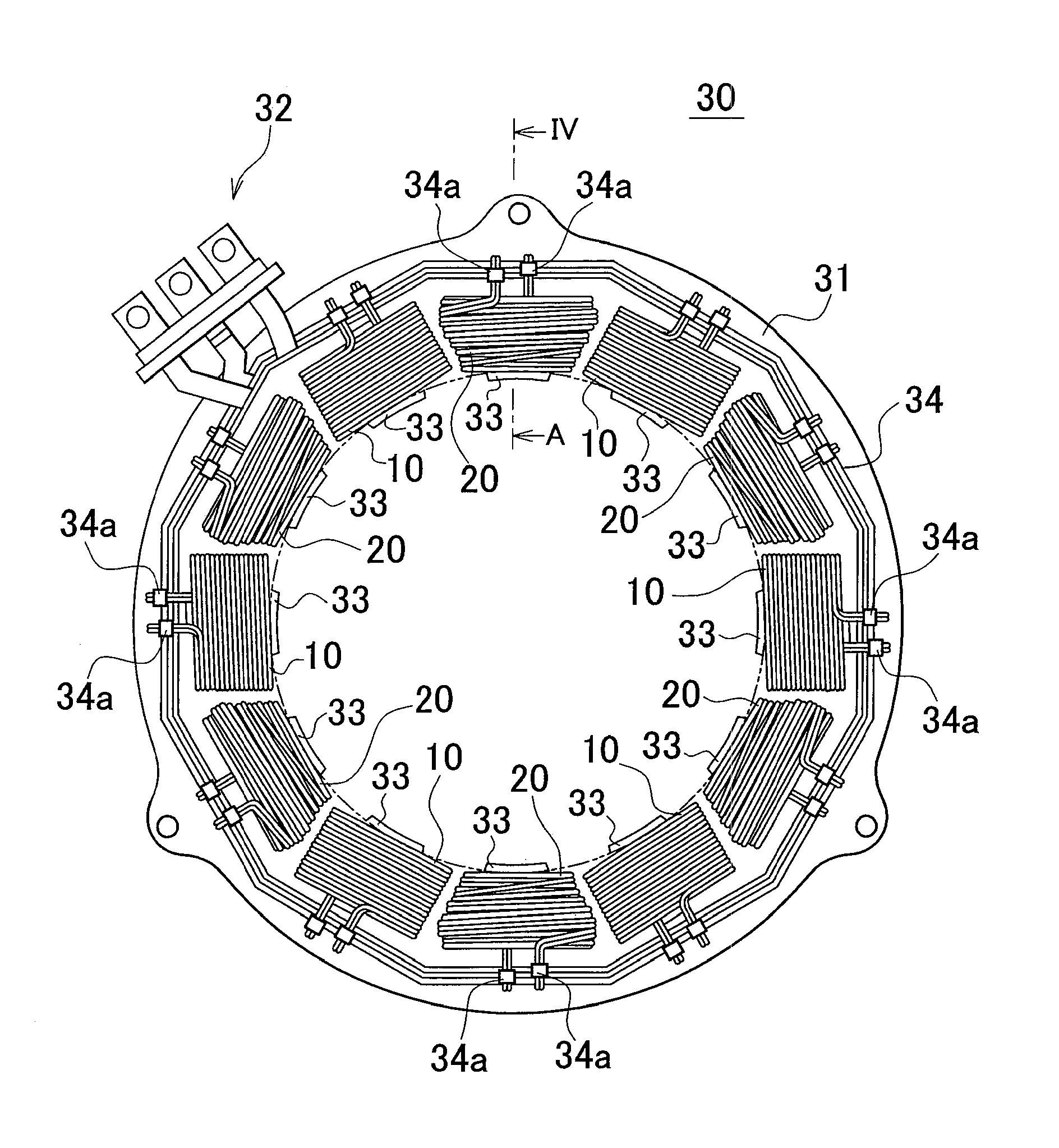 Stator mounting method