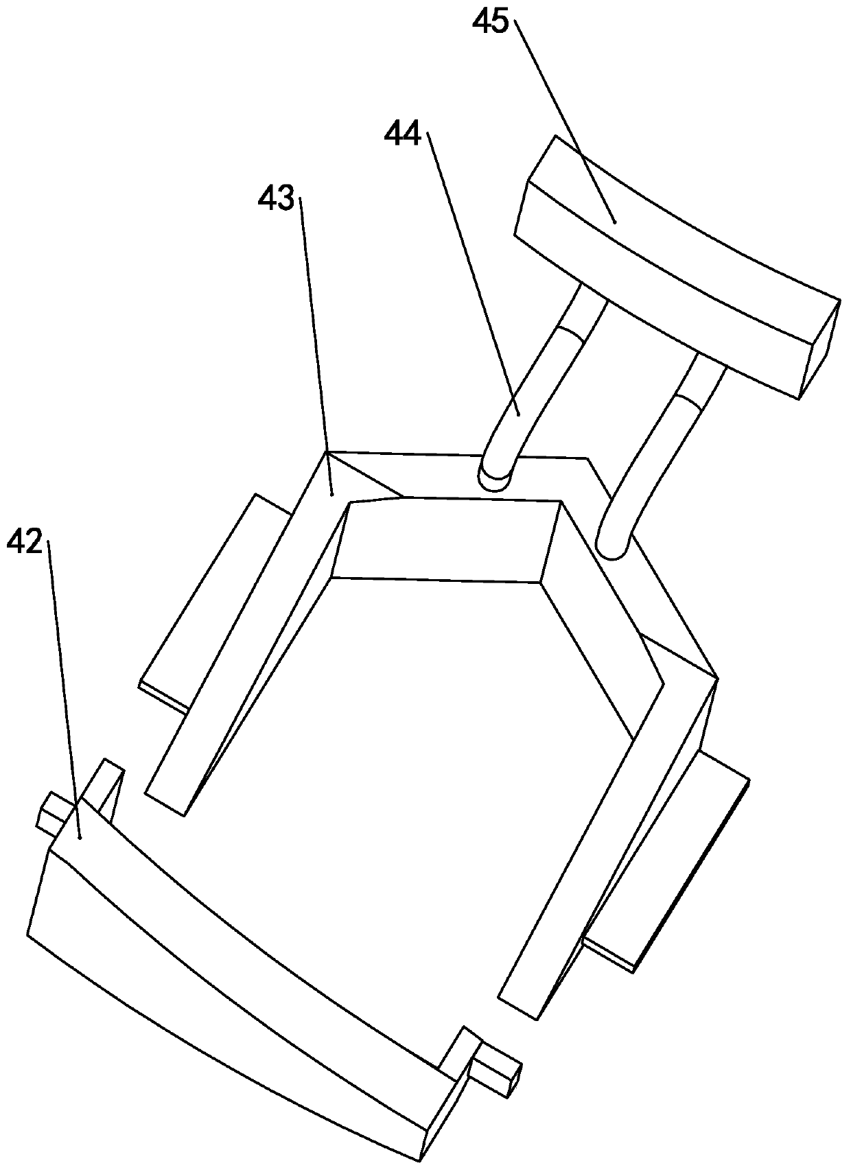 Nylon ring nesting device for nylon self-locking nut