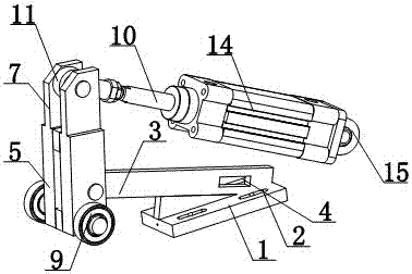 Mobile adjustable mechanical arm for lifting rope suspension