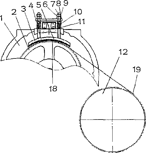 Elevator traction machine of steel wire rope antiskid device