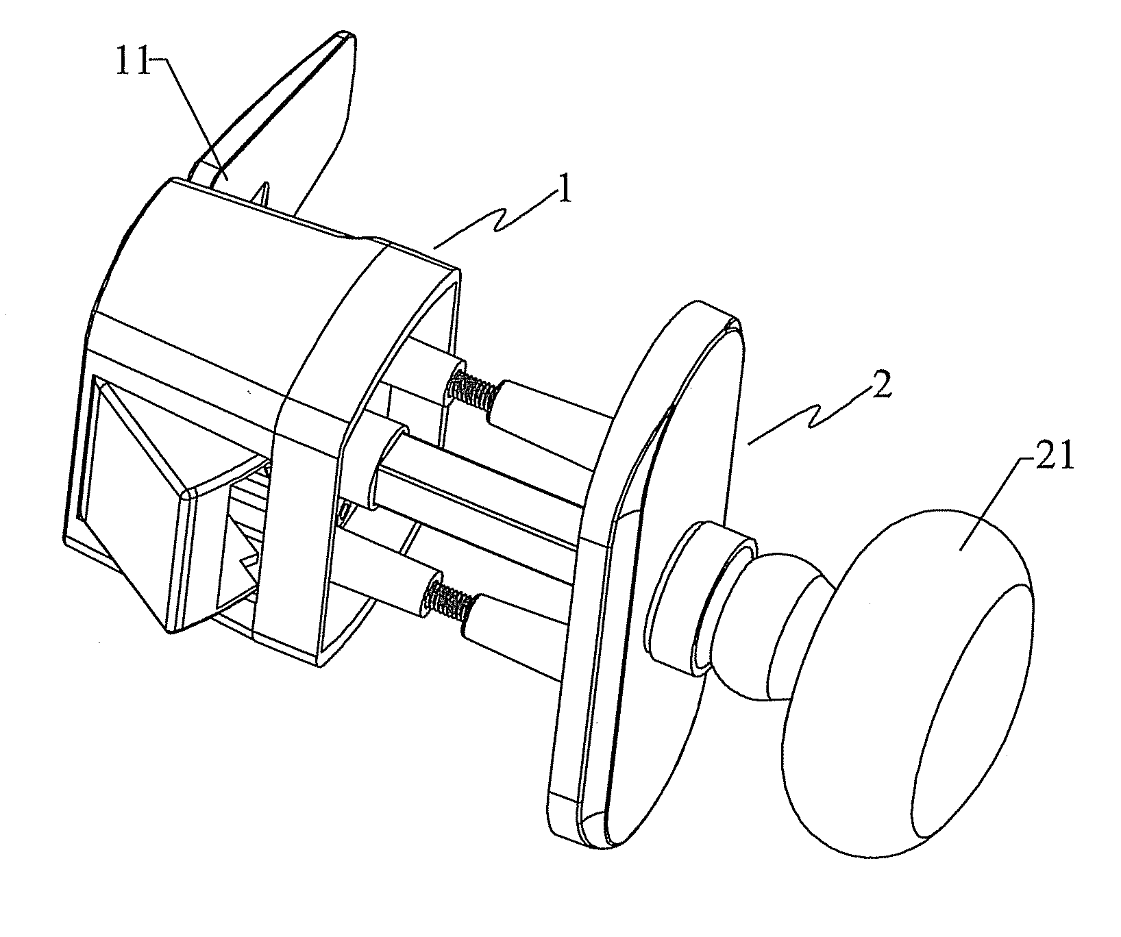 Side-hung door or window single latch lock