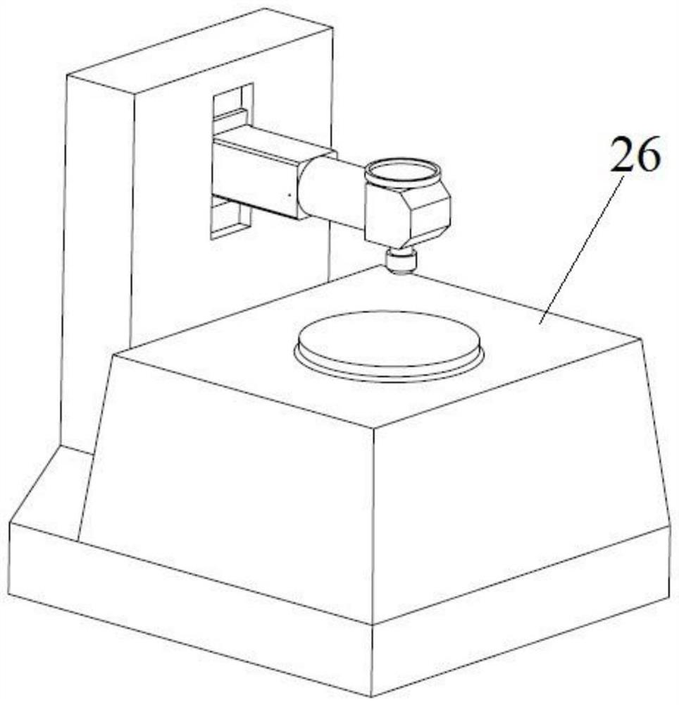 Four-ball friction wear test device lubricated by magnetic fluid