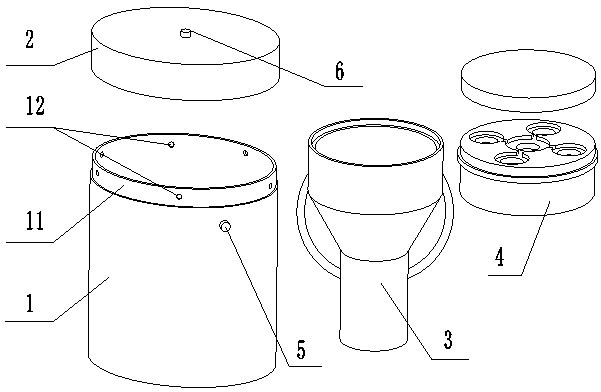 Device for collecting semen in vitro and culturing embryos