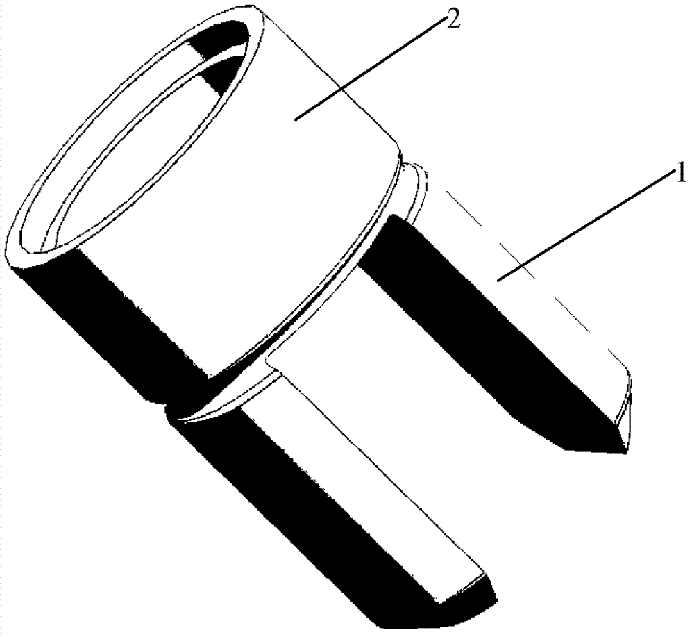 Resonant tuning fork liquid density sensor with piezoelectric actuation and piezoelectric detection