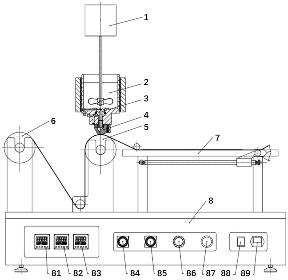 Hot melt adhesive preparation and coating integrated equipment and method