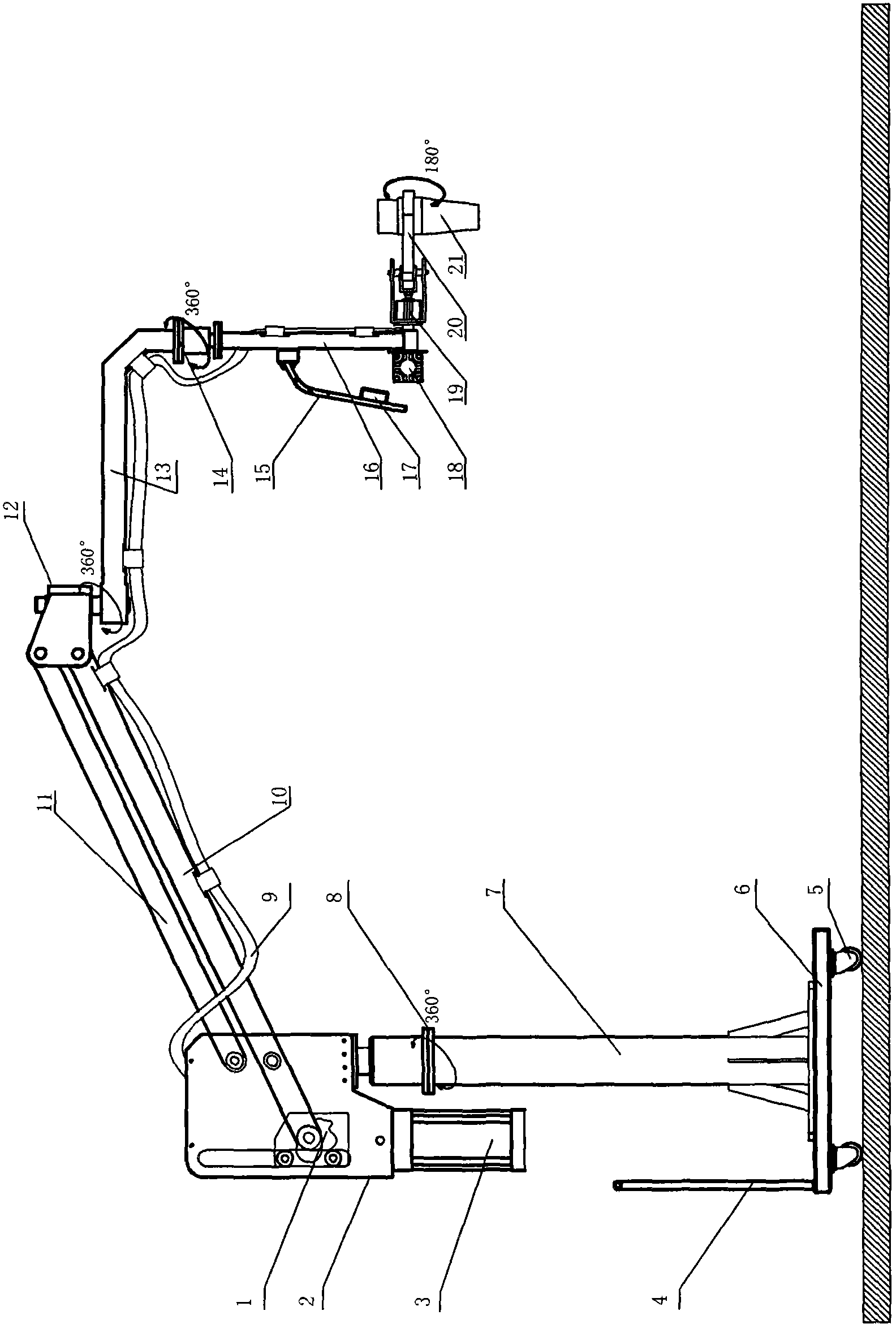 Mobile constant-pressure control boosting manipulator