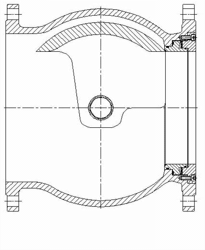 U-shaped ball valve for slurry mixing and ash discharging