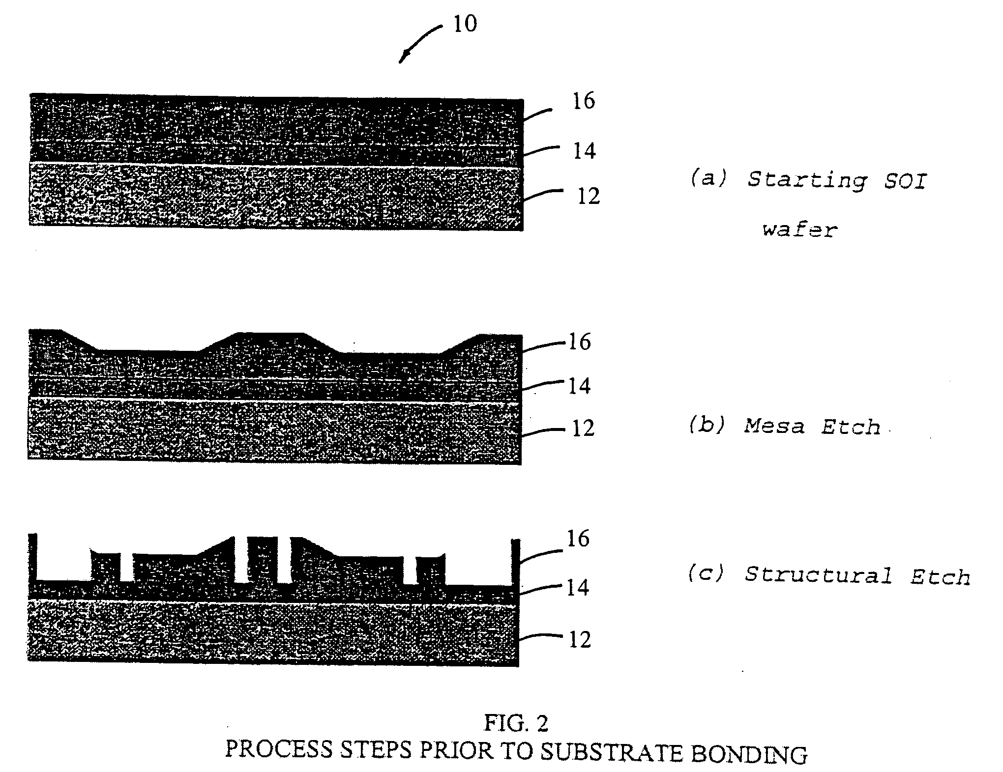 Method for microfabricating structures using silicon-on-insulator material