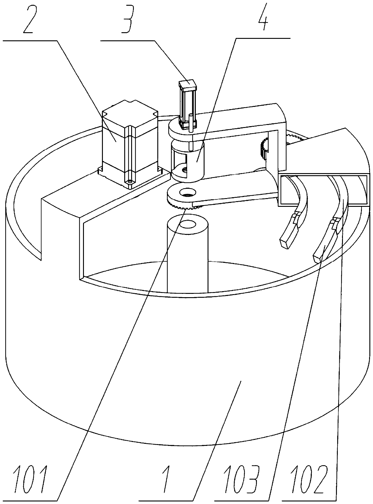 Automatic quenching device for gear machining