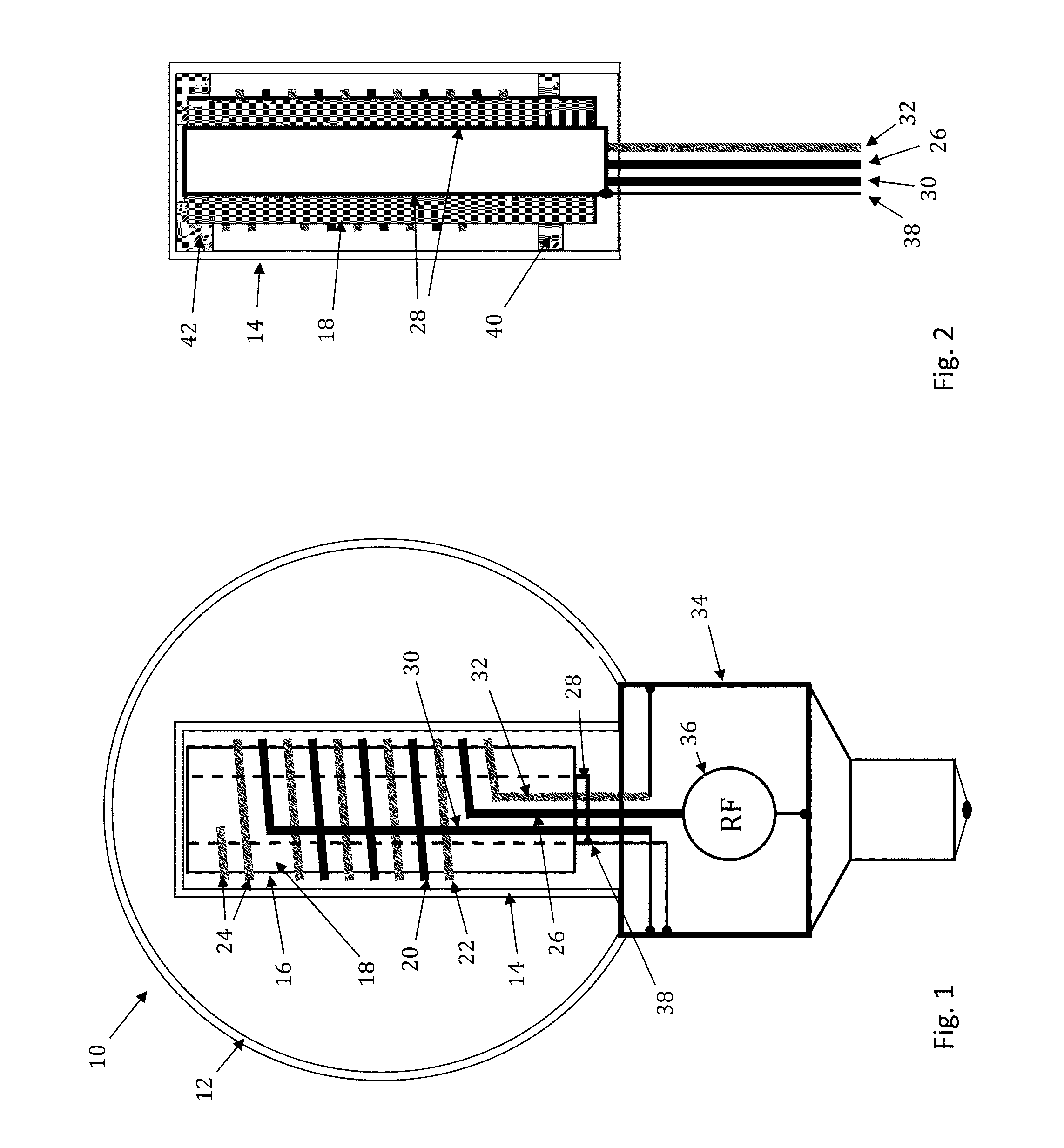 RF induction lamp with reduced electromagnetic interference