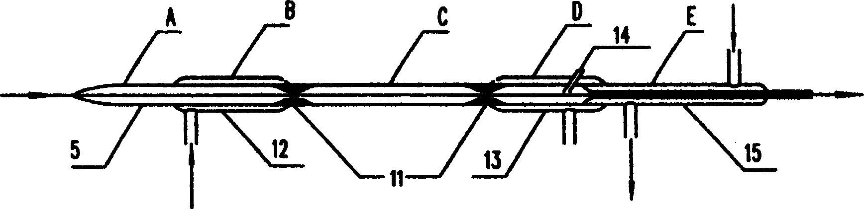 Method for producing high-strength-modules carbon fibre and speical equipment thereof