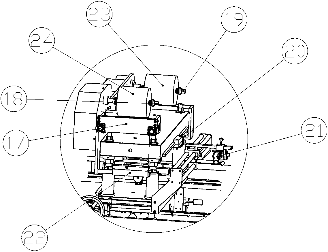 Cooling flat-type bronzing machine with three colored tapes