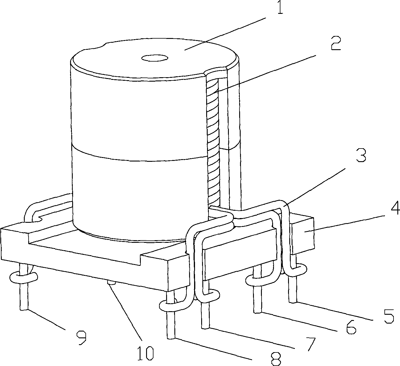 Pulse transformer for driving isolated gate double-base transistor