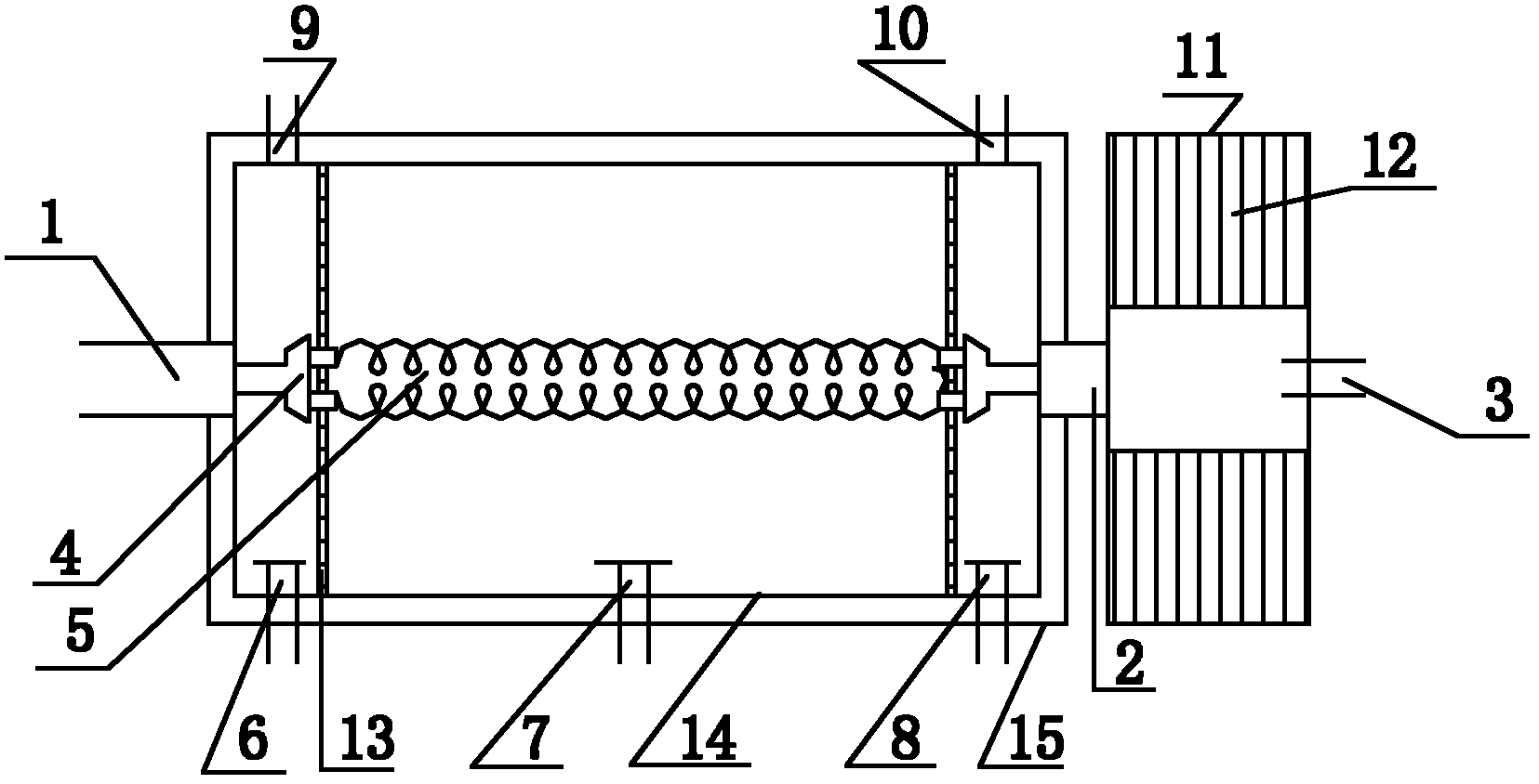 Waste heat fuel-saving device of diesel internal combustion engine