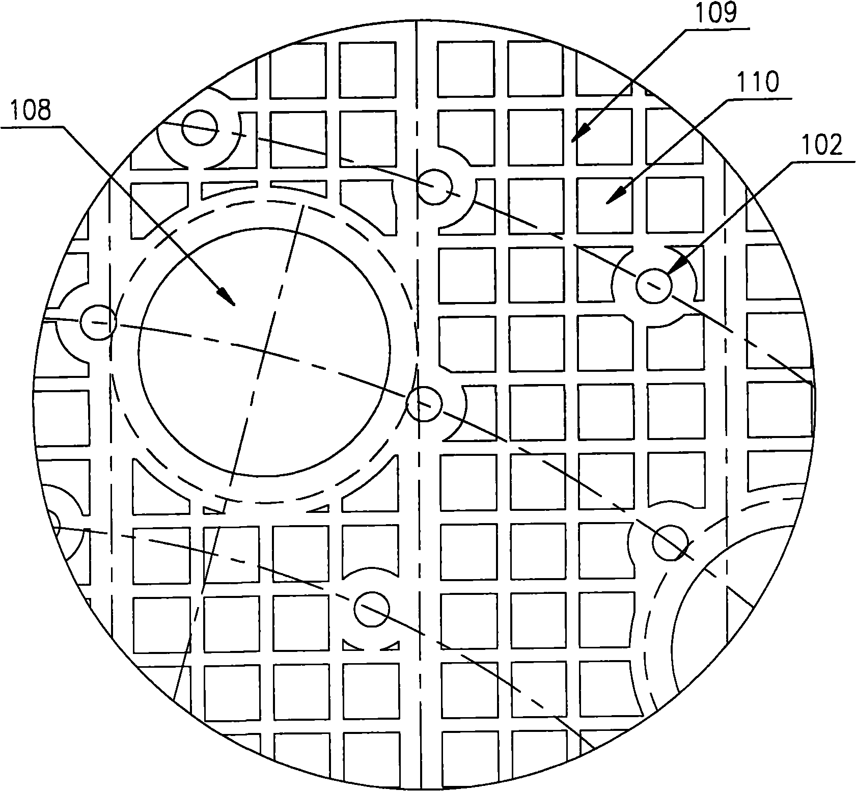 Needle curtain sheet and seaweed or vegetable cake making device provided with same