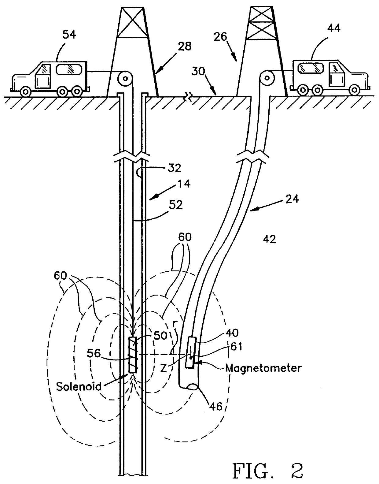 Method and apparatus for measuring distance and direction by movable magnetic field source