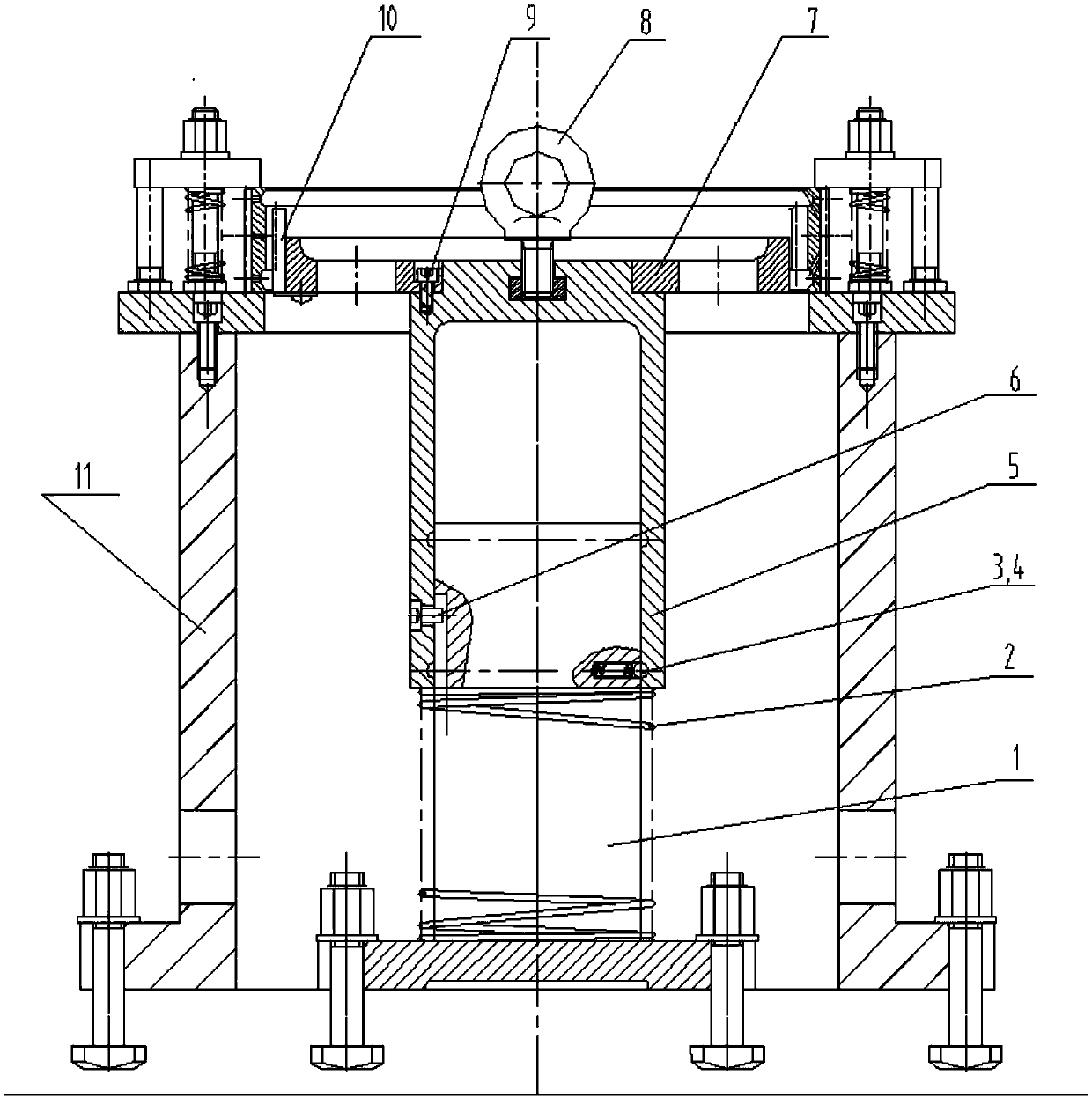 Inner tooth pre-positioning device and inner tooth grinding method