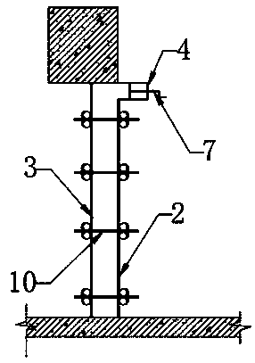 Masonry wall constructional column forming method