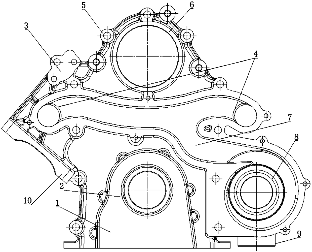 Integrated gear chamber