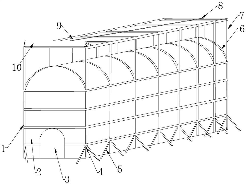 Photovoltaic agricultural greenhouse