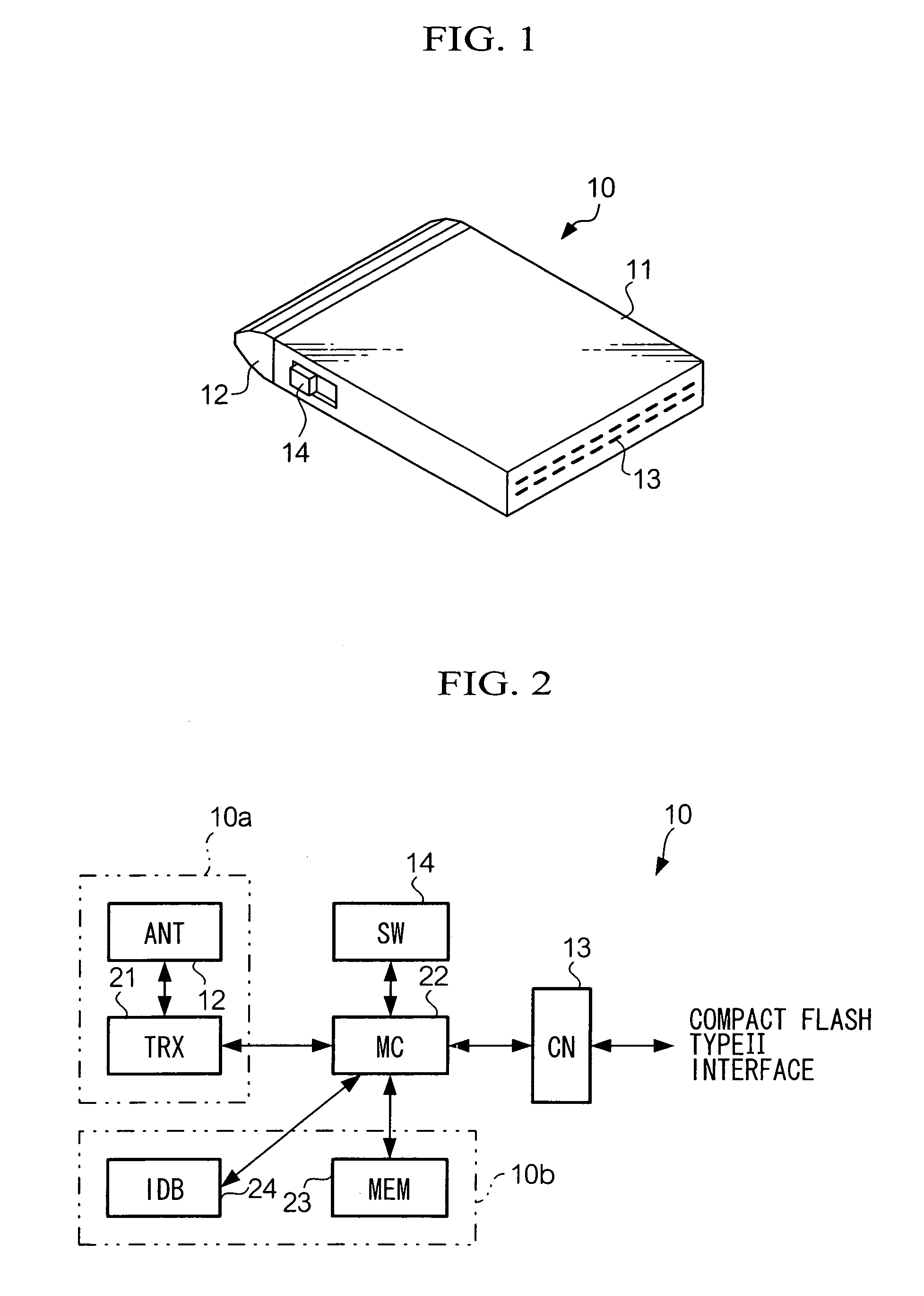 Wireless telecommunications unit attachable to and detachable from an external unit