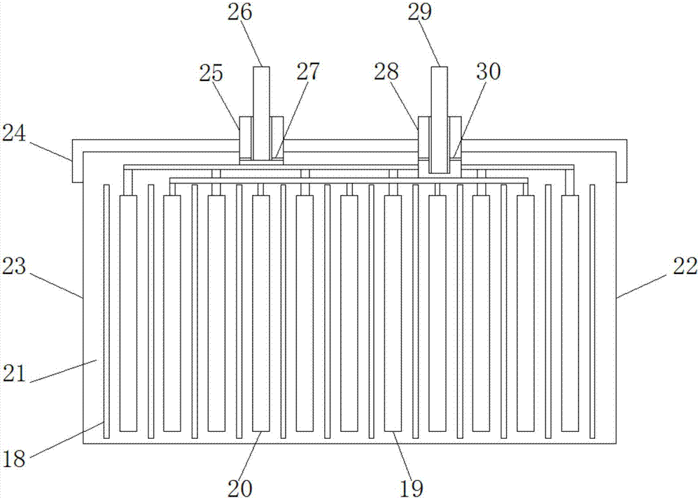 Storage battery for electric tool for garden and automatic injecting device for electrolyte of storage battery