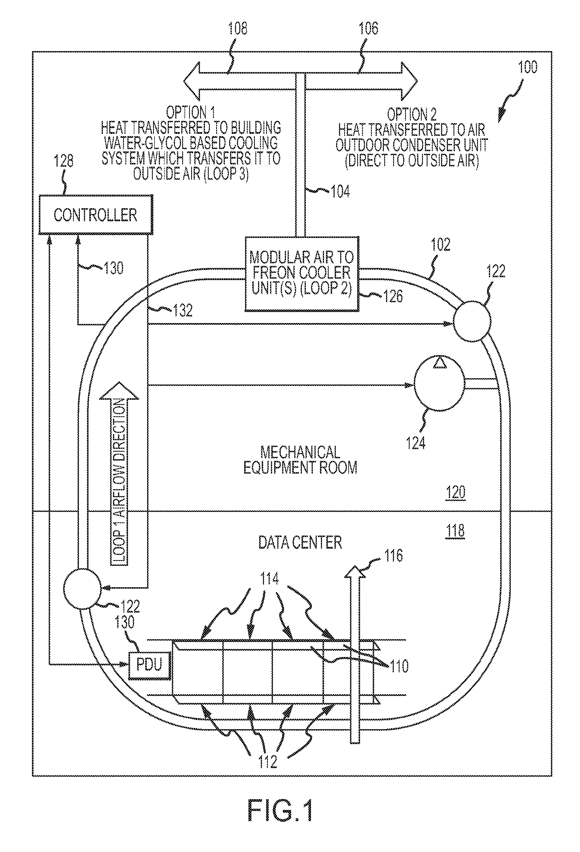 Air-based cooling for data center rack