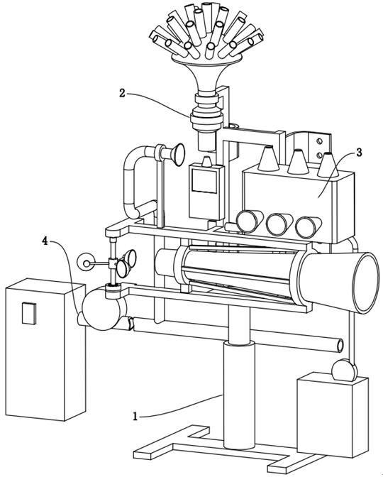 Throttling expansion type gas dynamic and static exchange detection and treatment device for underground coal mine