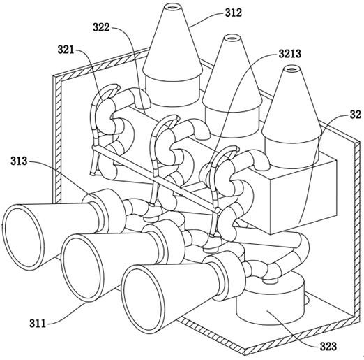 Throttling expansion type gas dynamic and static exchange detection and treatment device for underground coal mine