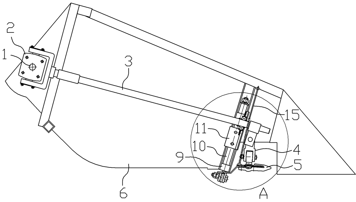 Full terrain profiling device of harvester