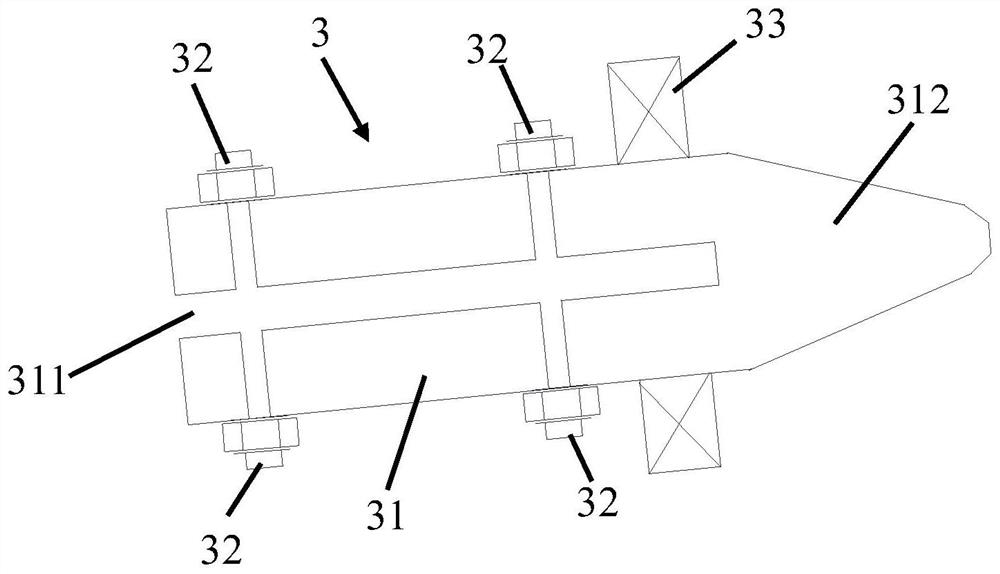 Hydraulic cutting device and gas extraction pipe cutting method