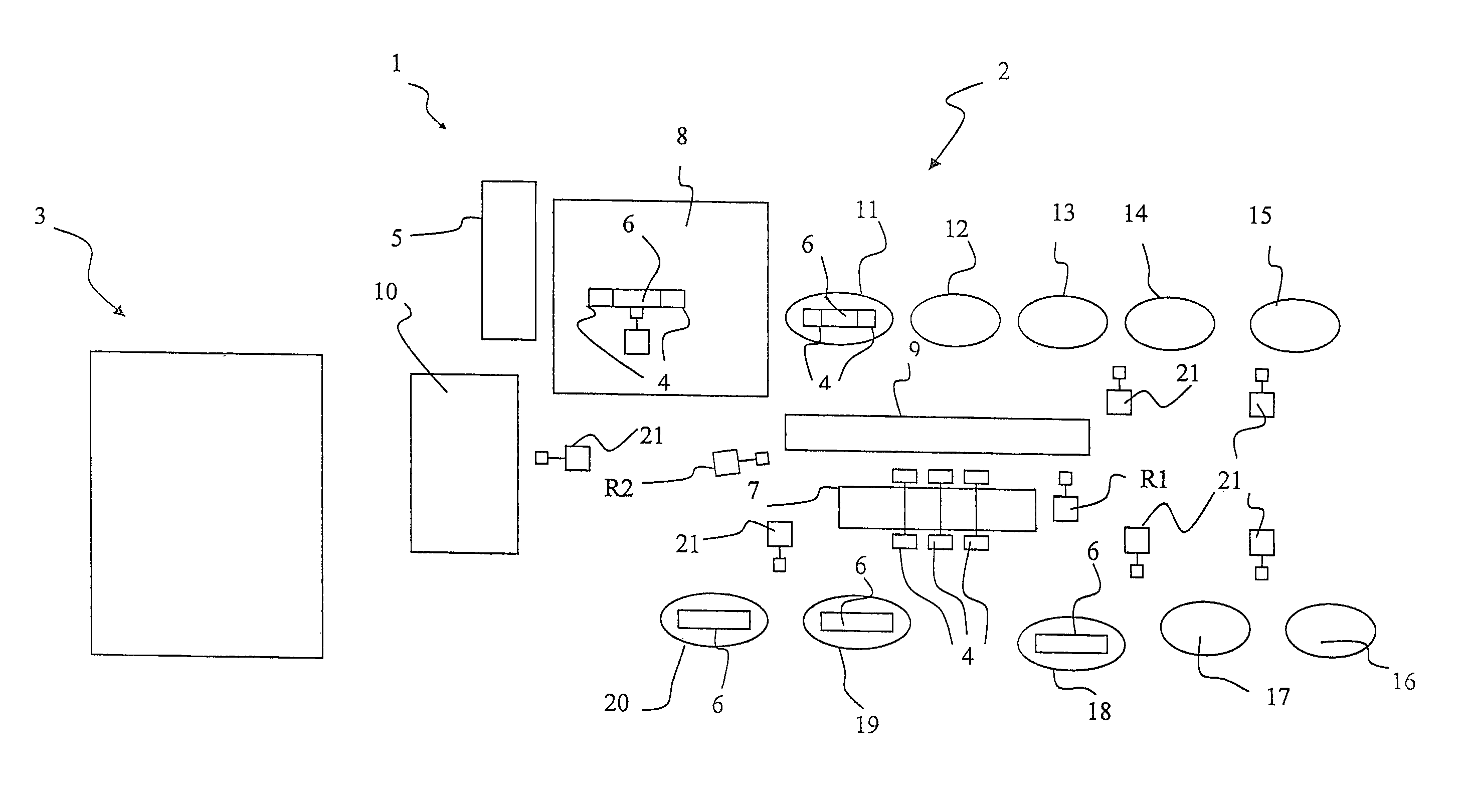 Process and plant for building tyres for vehicle wheels