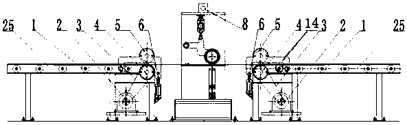 Corrugation depth measuring device for heat exchange plates