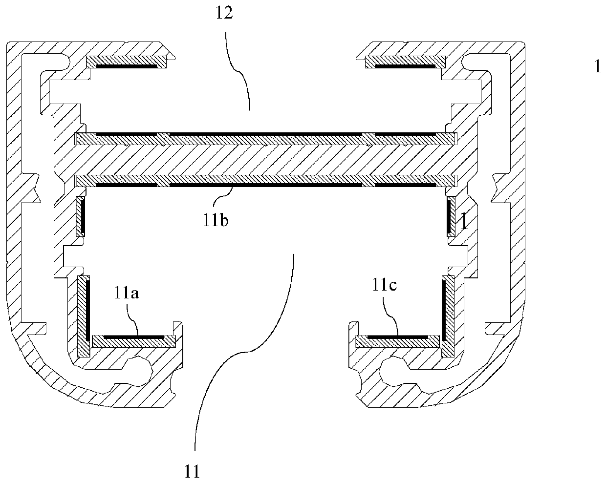 A conductive track type installation component