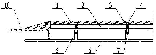 Pressure generation deceleration strip device based on gas-liquid coupling