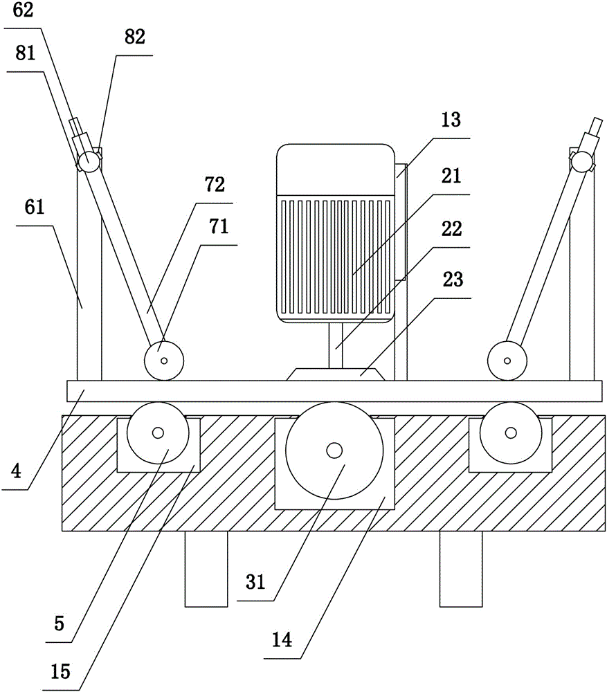 Sanding machine with improved structure