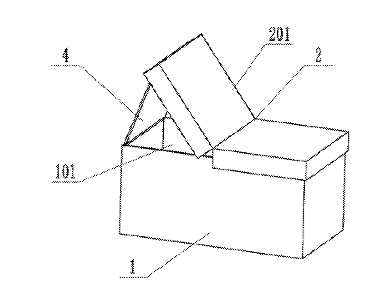 Folding storage stool