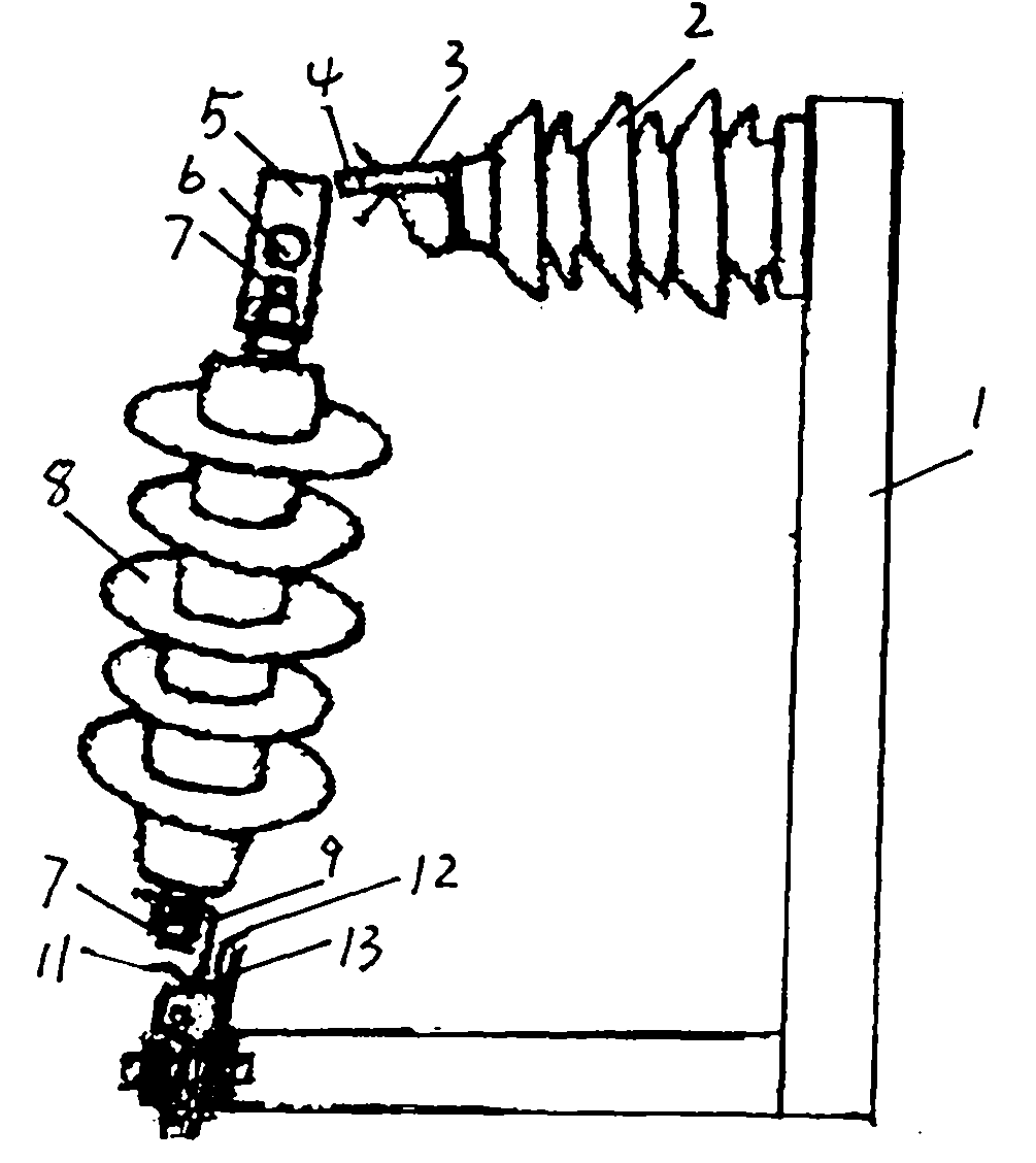 Lightning arrestor mounting base