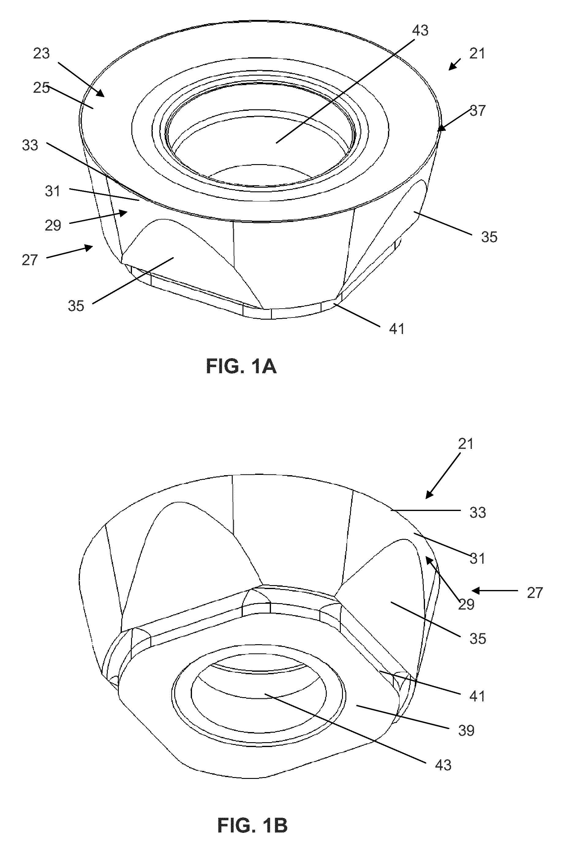 Cutting insert with evolutive wedge or clearance angle and toolholder using such a cutting insert